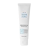 ETUDE HOUSE SoonJung 2x Barrier Intensive Cream 2 fl. oz. (60ml) - Hypoallergenic Shea Butter Hydrating Facial Cream for Sensitive Skin, Panthenol and Madecassoside Heals Damaged & Irritated S