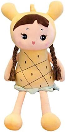 popo Cute Doll with Long Hair Export Quality Imported Certified Safe 35 cm (Yellow)