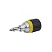 Klein Tools 32593 Multi-bit Ratcheting Screwdriver, 6-in-1 Stubby Tool with Phillips and Slotted Bits and 2 Nut Driver Sizes primary