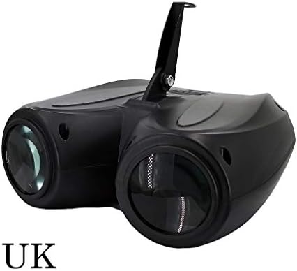 aiyvi Projection Lamp 20W RGBW 128LED Double Head Airship Projector Lamp Stage Effect Light
