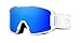 Oakley OO7070-15 Men's Line Miner Snow Goggles, Pilot White, Prizm Sapphire Iridium, Large