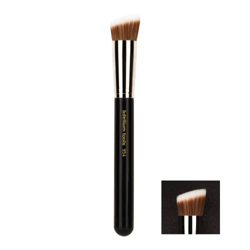 Bdellium Tools Professional Makeup Brush Maestro Series - Duet Fiber Slanted Kabuki 954