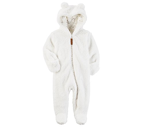 carter's baby hooded sherpa pram sleep & play