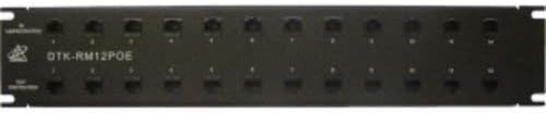 DITEK Surge Protection DTK-RM12POE Rack Mount PoE Surge PROTECTIO12 Port, 2