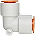 SMC KQ2L07-00A PBT Push-to-Connect Tube Fitting, 90 Degree Union Elbow, 1/4