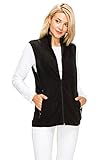 EttelLut Lightweight Polar Fleece Vest Jackets w Side Pockets Regular Plus Size