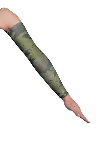 JIUSY 1 Paris - Camouflage Elastic Sports Arm Sleeves Cool Sun Block UV Protection Tattoo Cover Arm Warmer for Cycling Motorcycle Bicycle Baseball Basketball Size Medium S-CamoXT-11