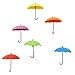 Colorful Umbrella Wall Hooks Key Wall Holder Organizer Decorative Wall Hanging Hooks Key Hangers for Wall Organizer Home Office Supplier Set of 6