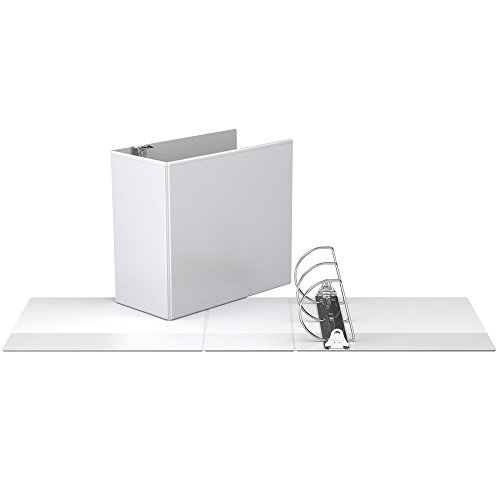 Easyview Premium, Angle D Ring, Customizable, View Binder, 4 Pack (5", White)