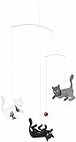 Flensted Mobiles Kittycats Hanging Nursery Mobile - 20 Inches