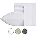 1000-Thread-Count 100% Pure Cotton Bed Sheets on Amazon 4 Pc Queen Size White Sheet Set - Single Ply Extra Long Staple Combed Cotton Yarns, Best Luxury Sateen Weave, Fits Mattress 16'' Deep Pocket