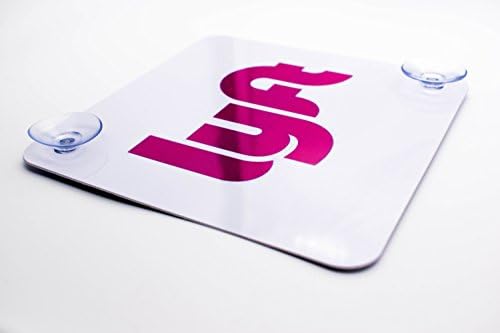PVC/Plastic Window Display - Placard - Sticker (Pink Letter/White Background)