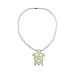 Zero Gravity Hawaii Hawaiian Jewelry Bone Honu Sea Turtle Plumeria Flower Pendant Puka Shell Necklace