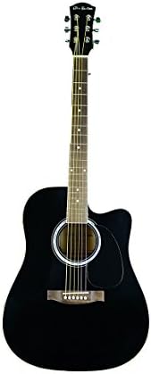 BLACK De Rosa Acoustic Electric Guitar