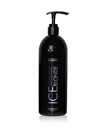 Ice Blond säurehaltige Silber Shampoo mit Granatapfel-Extrakte - 1 Liter mit Pumpe