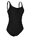 Hilor Women's One Piece Swimsuits Shirred Tummy Control Swimwear Tank Bathing Suits