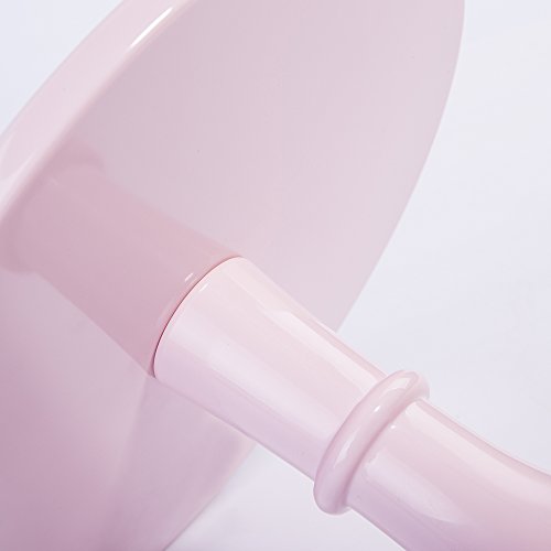 11" Round Cake Stand Melamine Dessert Cupcake Display Stand (Light Pink)