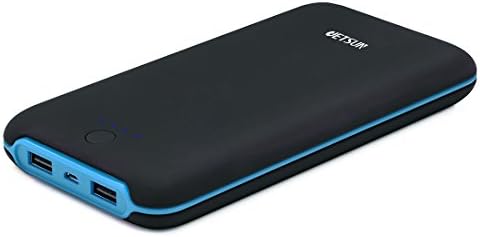 JETSUN Power Bank 21000mAh Portable External Battery Pack with Dual-USB Output for iPhone,iPad,Android and More-Blue