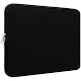 Naukay laptop bag 15.6 Inch,resistant Neoprene Laptop Sleeve/Notebook Computer Pocket Case/Tablet Briefcase Carrying Bag Compatible Asus/Dell/Fujitsu/Lenovo/HP/Sony/Toshiba/Acer/ Fujitsu(Black)