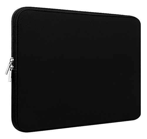 Naukay laptop bag 15.6 Inch,resistant Neoprene Laptop Sleeve/Notebook Computer Pocket Case/Tablet Briefcase Carrying Bag Compatible Asus/Dell/Fujitsu/Lenovo/HP/Sony/Toshiba/Acer/ Fujitsu(Black)