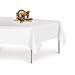 Grandipity White Plastic Table Cloth Disposable (6 Pk) 54in x 108in Plastic Tablecloths for Rectangle Tables - Premium Party Table Cloths Disposable for 6ft to 8ft Rectangle Tables