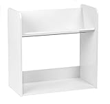 IRIS USA 2-Shelf Angled Bookshelf for