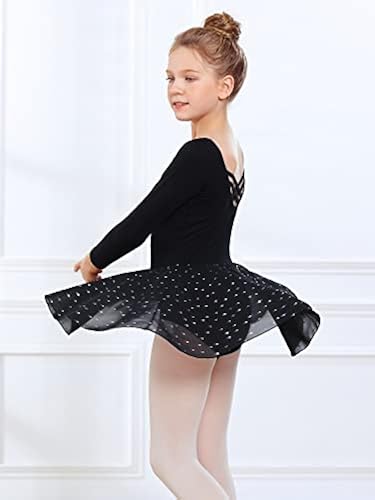 Stelle Ballet Leotards for Girls Long Sleeve Toddler Dance Leotard