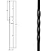 Affordable Stair Parts - Single Twist Iron Balusters (Box of 10) 1/2