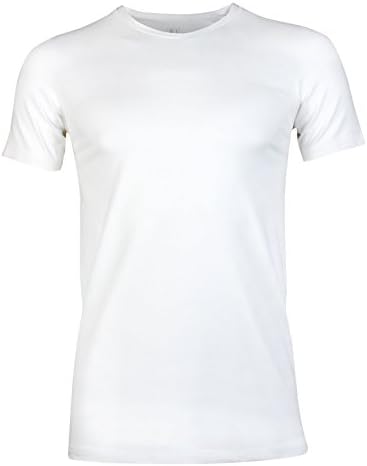 RJ Bodywear 37-010-000 Men's Basics White V-Neck Short Sleeve Top XLarge