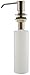 Kingo Home Built In Deck Mount Brushed Nickel Stainless Steel Pump Liquid Lotion Kitchen Countertop Soap Dispenser with 13 Ounce PP Bottle