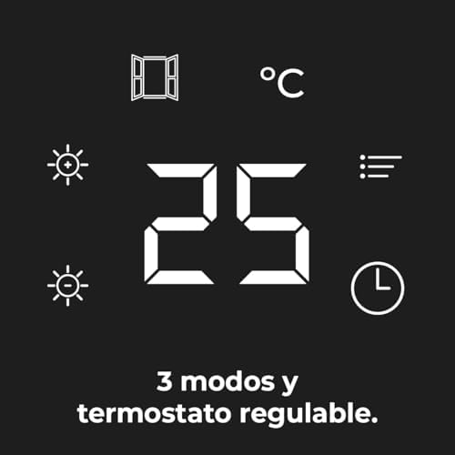 Cecotec readywarm 2000 max box aquecedor de banheiro cerâmico com 2.000 w, display led, controle remoto e proteção ipx2, 20 m2