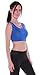Emmalise Women's Active Muscle Crop Tank Top Shirt Tee Royal Large