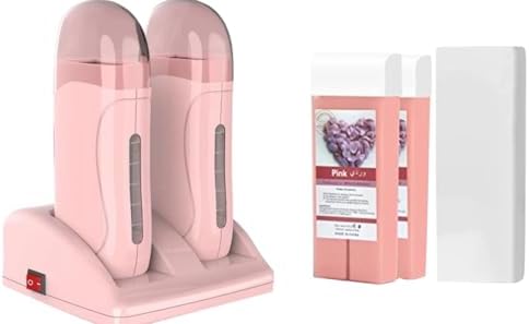 NILYNN Roll on Wax Warmer Kit, Portable Pink Wax Heater Machine