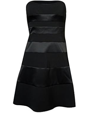 Jessica Simpson Womens Strapless Fit and Flare Panel Dress