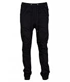Kayden K Mens Slim Fit Harem Jogger Pants (34, Black)