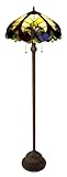 Chloe Lighting CH18780I-FL2 Tiffany-Style 2-Light Floor Lamp with 18-Inch Shade