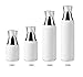 2PCS White Refill Empty Acrylic Airless Pump Vacuum Bottle Jars Makeup Eye Cream Lotion Emulsion Toiletries Liquid Storage Containers Cosmetic Travel Packing Dispenser(120ml/4oz)
