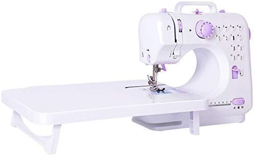 Mini Sewing Machine, Sewing Machine Portable, Electric Sewing Machine 12 Stitch Household Hand-held Tailor Electric Small Sewing Machine for Beginners (with Expansion Table)
