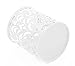 EasyPAG Metal Round Pencil Holder 2 Pack Pen Cup Holders Organizer for Desk, White