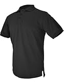 Hazard 4 Quickdry Undervest Battle Polo Tactical Velcro-Arm-Patch Plain Front Breathable Shirt, Black, X-Large