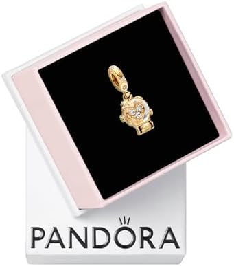Amazon.com: PANDORA Moments Dragon Charm - 14K Gold-Plated Charm