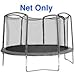 15 ft. Round Replacement Trampoline Net for 4 Arch Enclosure System (JumpKing FunRing / Bazoongi)