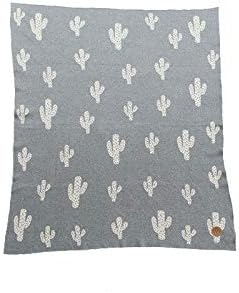 Niu Cactus Blankets, Grey/White, Baby