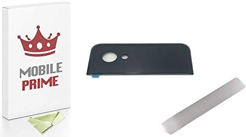 MOBILEPRIME Replacement Rear Back Glass Back Cover Repair Kit Compatible for Google Pixel 2 XL 6.0" (Not Non XL 5.0") (Black)