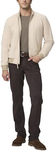 PAIGE Men's Normandie Transcend Straight Leg Pant, Deep Chocolate