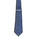 Luther Pike Mens Cotton Chambray Skinny Tie Neckties for Men - 2.75 inches Warm Blue Ties For Men