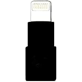 KOKKIA Slim_Lightning_Extender_Black : Tiny, Slim Male to Female Lightning Extender, compatible with iPhone, iPad, iPod with 