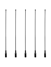 Retevis RT-771 SMA-F Antena Banda dual Radio de 2 vías VHF / UHF 144MHz / 430MHz Antena Compatible con Baofeng BF-888S UV-5R Retevis H-777 RT-5R Arcshell AR-5 Walkie Talkies (5 paquetes)