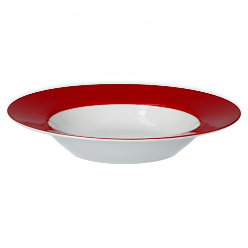 Van Well Vario hochwertiges Porzellan Geschirrset für 6 Personen für Gastro Hotel Privat I zweifarbiges Speiseservice… – Bild 4