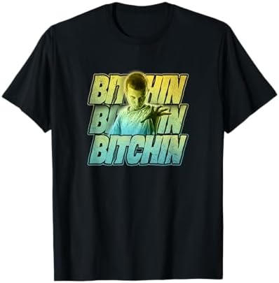 ストレンジャーシングス　VA BITCHIN'! Tee イレブン　Tシャツ Amazon.com: Stranger Things 2 Eleven Bitchin' Panels T-Shirt
